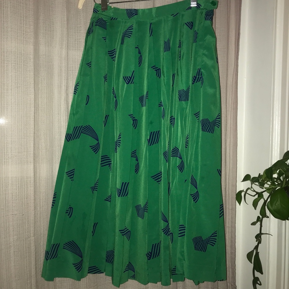 Vintage John Meyer a-line green skirt